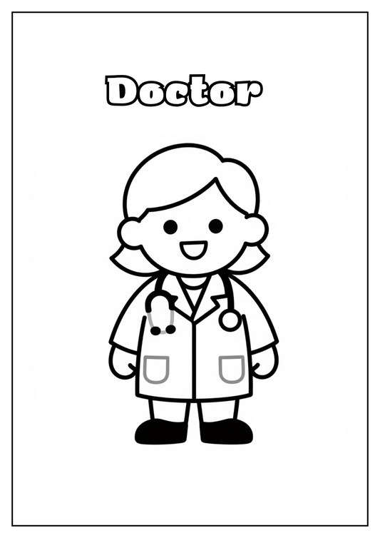 Amazing Jobs Coloring Book for Kids –30 Fun Career Pages