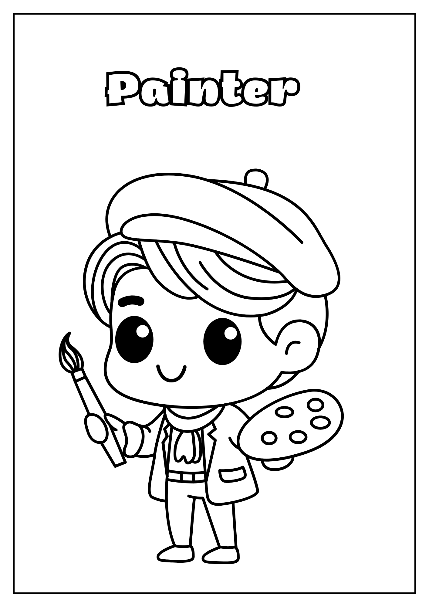 Amazing Jobs Coloring Book for Kids –30 Fun Career Pages