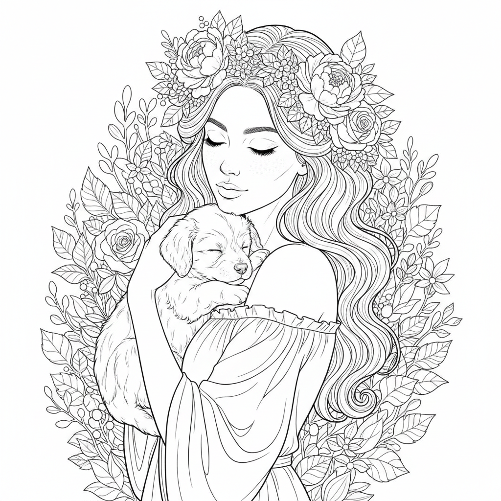 Adult Coloring Book – 30 Relaxing Pages (8.5 x 11 in) + Free Kids Bonus 15 Pages